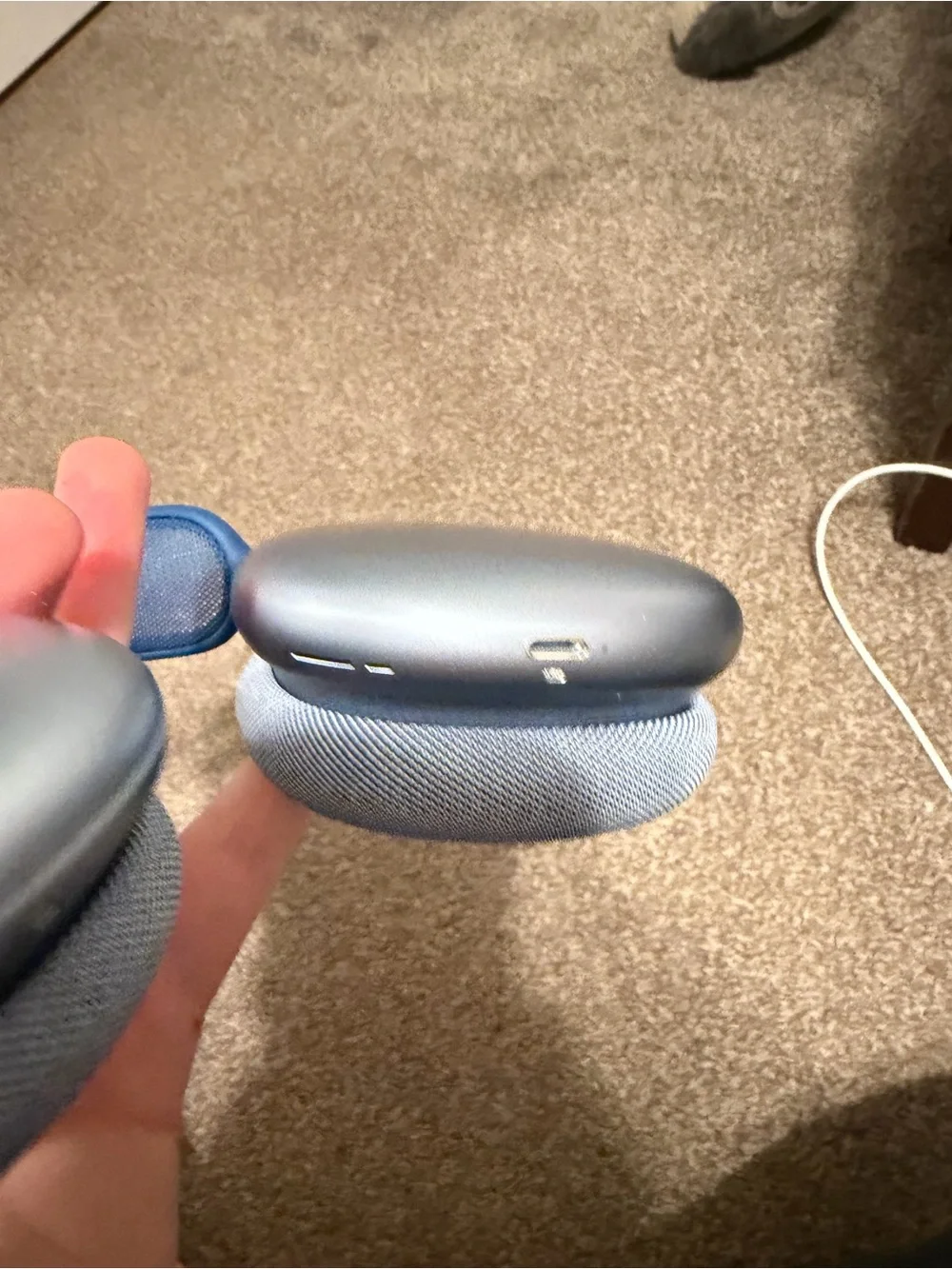 Apple AirPods Max with Blue Case and Blue Headband